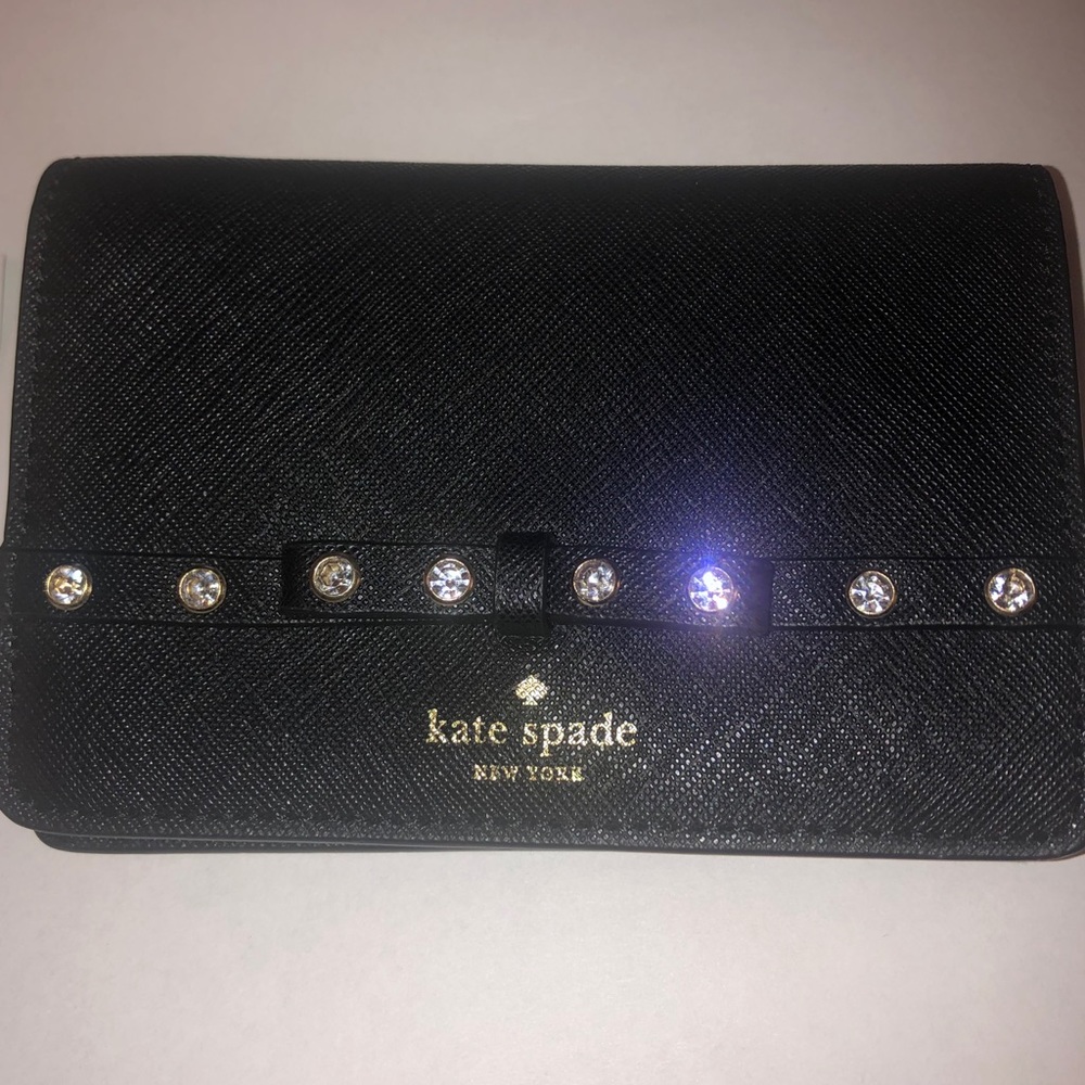 Kate Spade black Laurel Way jeweled wallet - Picture 8 of 8